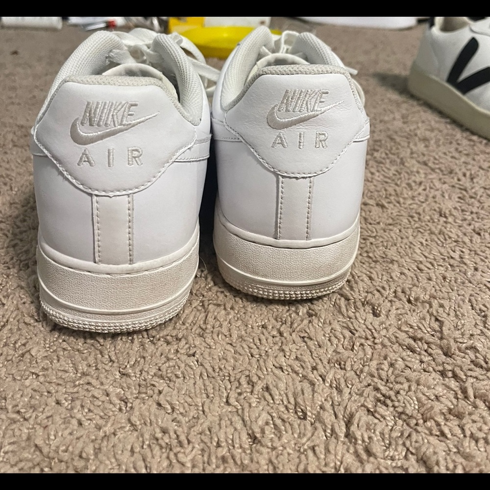 Nike white Air Force 1’s